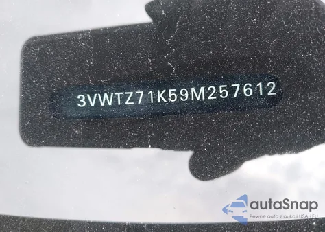 2009 Volkswagen Jetta 2.5L Se из США, поврежденный, VIN 3VWTZ71K59M257612